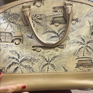 Beige Embossed Women Bag